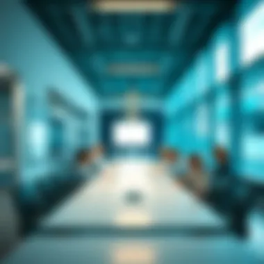 Collaborative meeting at the research center