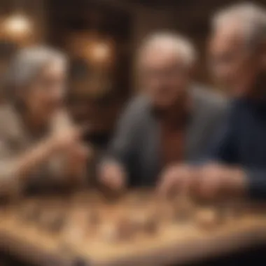Interactive Activities to Boost Memory Group of elderly individuals enjoying a lively interactive activity together