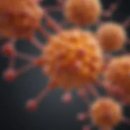 Representation of vitamin C molecular structure