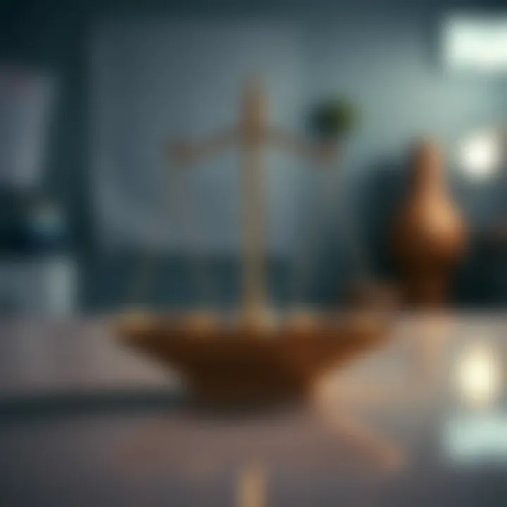 Visual representation of potential benefits and risks