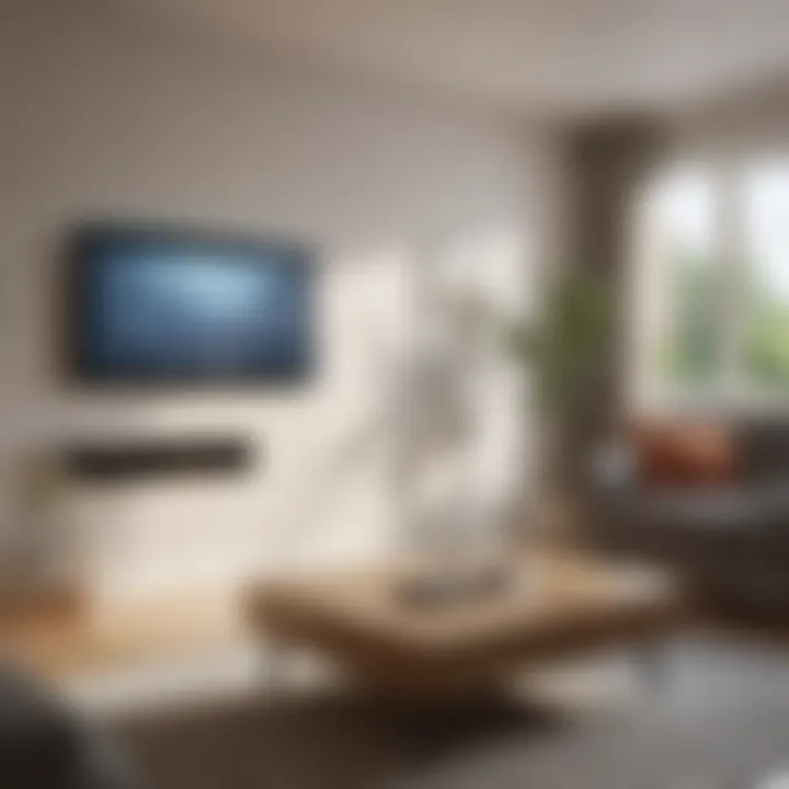 Living room with humidity control devices