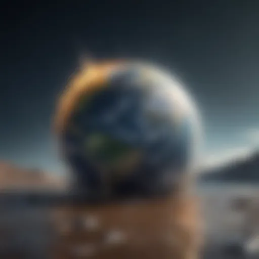 Dramatic climate change visualization