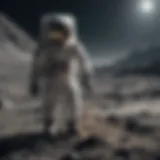 A striking depiction of the Moon landing