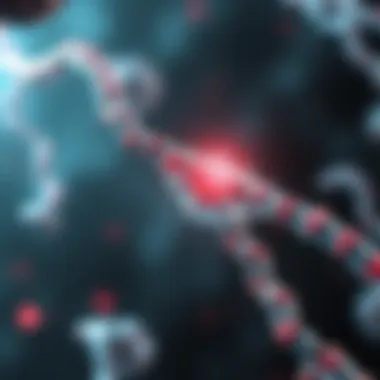 KRAS Gene Activation in Colon Cancer Visual representation of KRAS gene activation and its role in colon cancer