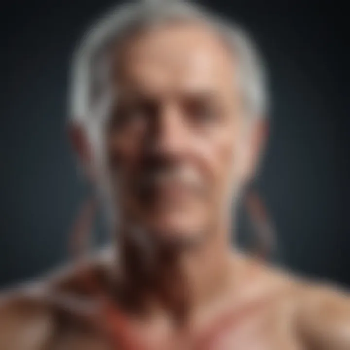 Diagram illustrating factors affecting renal health in older adults