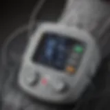 Detailed view of the Mayo Clinic blood pressure monitor showcasing its advanced features.