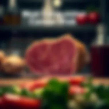 Graph illustrating the correlation between meat consumption and cancer risk