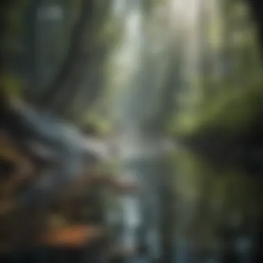 Interplay between Metabolic Water and Ecosystem Hydration Visual representation of the interplay between metabolic water and hydration in ecosystems