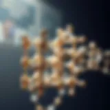 Illustration of metal-organic framework structure