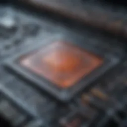 A close-up view of a microfluidic chip highlighting its intricate channel design.