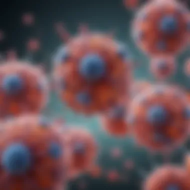 Mechanism of Monoclonal Antibodies Illustration depicting monoclonal antibodies targeting specific cells