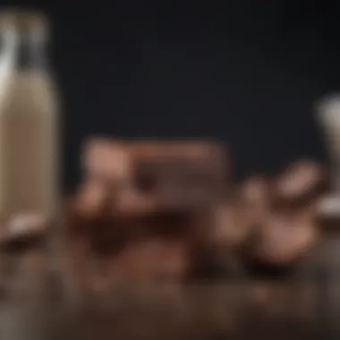Selection of dairy-free chocolate alternatives