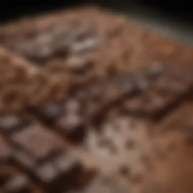 Nutritional chart comparing chocolate types