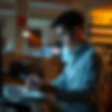 Exploring Databases for Free Research Articles Researcher exploring databases for free articles