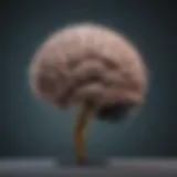 Neuroscience brain scan illustrating brain activity related to mental health