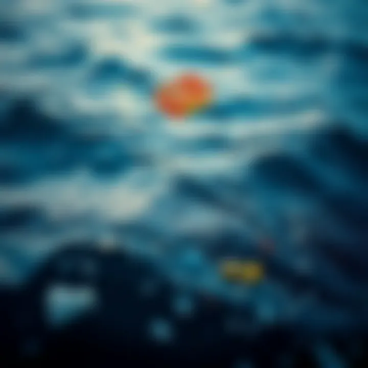 Ocean Currents Dispersing Plastics Ocean currents dispersing plastics across the sea