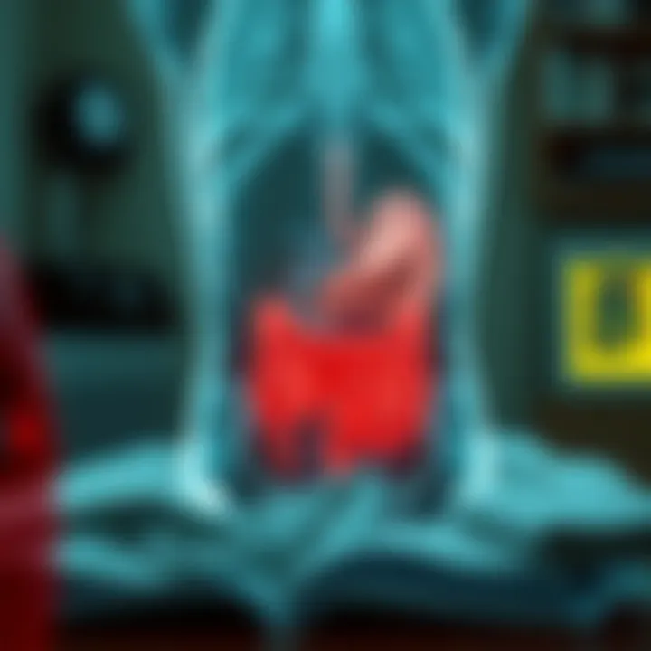 Visual representation of diagnostic tools for pediatric abdominal issues