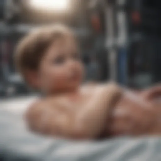 A child receiving basic life support