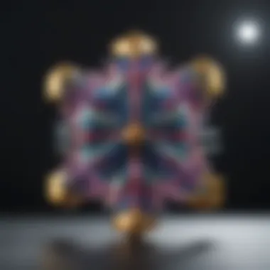 Atomic Structure of Bismuth Illustration of bismuth atomic structure showcasing its unique atomic arrangement.