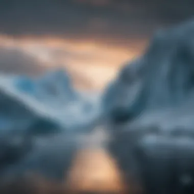 Majestic Glaciers of Antarctica Breathtaking view of Antarctic glaciers