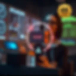 Illustration depicting the technological components of a seizure alert monitor