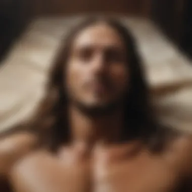 The Shroud's Journey Through History Historical depiction of the Shroud of Turin's journey through time.