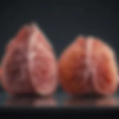 Graph showing the decline in lung function over time in COPD patients.