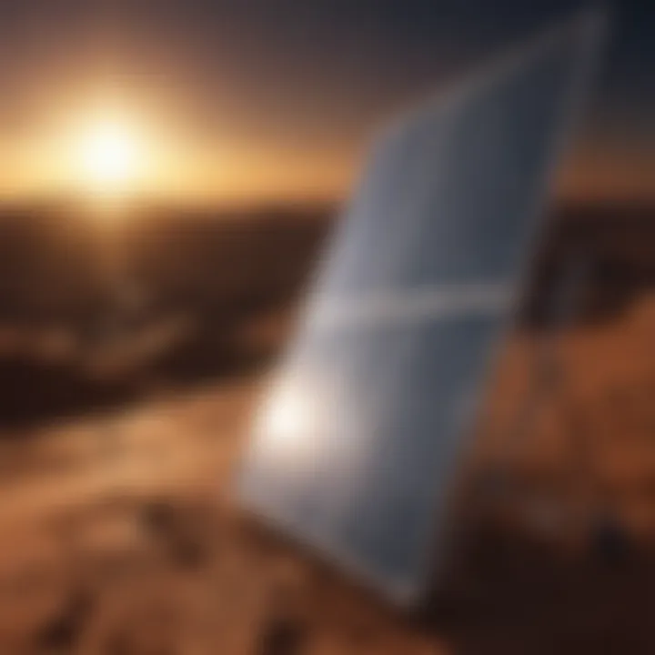 Infographic highlighting advantages of orbital solar panels