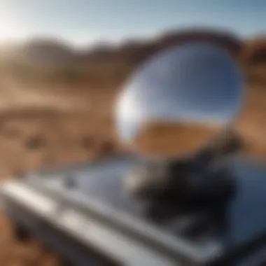 Detailed diagram illustrating the mechanics of solar tracking technology