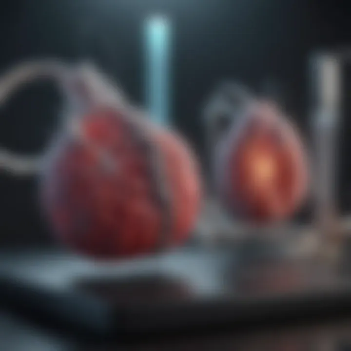 Graph illustrating lung function test results