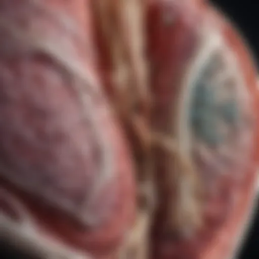 Diagram illustrating the structure of the spleen and its marginal zones related to SMZL.