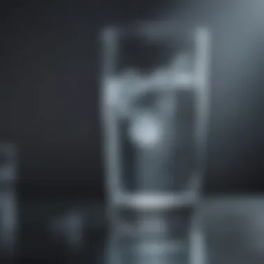 Hydration and Uric Acid Management A refreshing glass of water symbolizing the importance of hydration in managing uric acid levels.