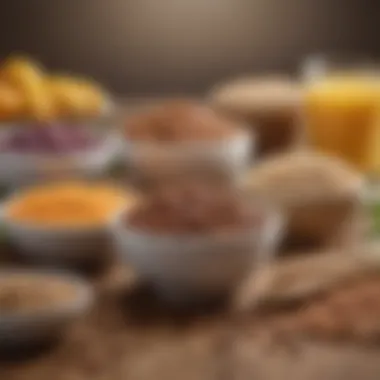 Healthy Dietary Choices for Uric Acid Control An assortment of whole grains and legumes representing healthy dietary alternatives.