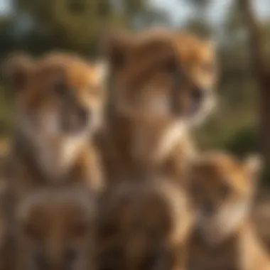 Cheetah Cubs: The Next Generation of Survival Cheetah cubs learning from their mother