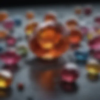 Formation of a Natural Wonder An artist rendering of the formation process of color-changing gems