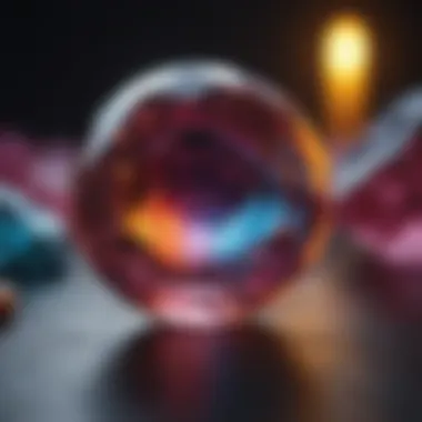 The Magic of Color Change A stunning color-changing gem displayed under different lighting conditions