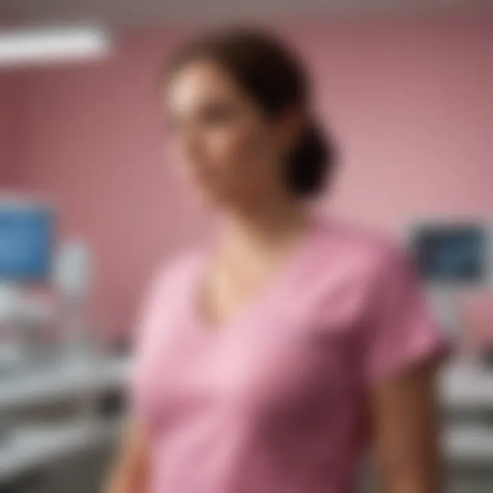 A visual depiction of a supportive healthcare environment focused on proactive breast cancer management