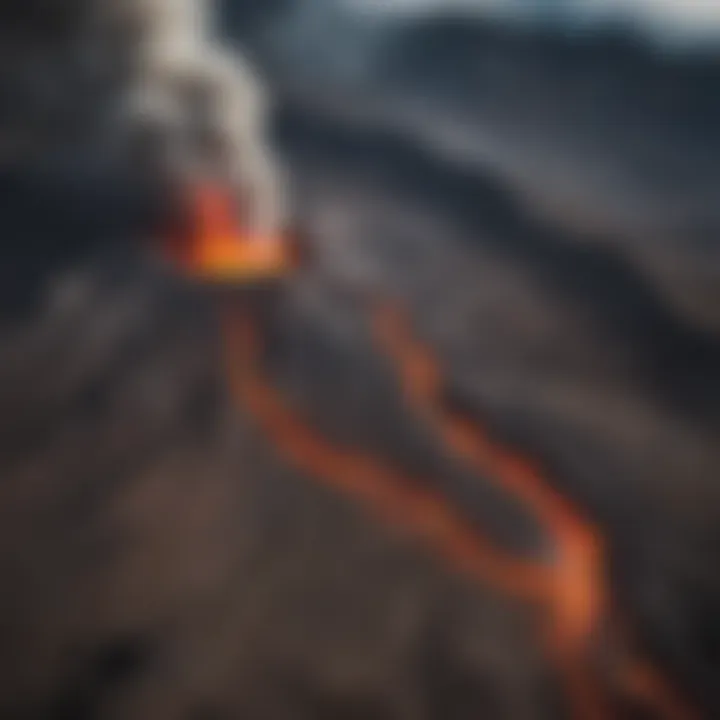 Map illustrating the eruption history of the Maui volcano and its surrounding areas