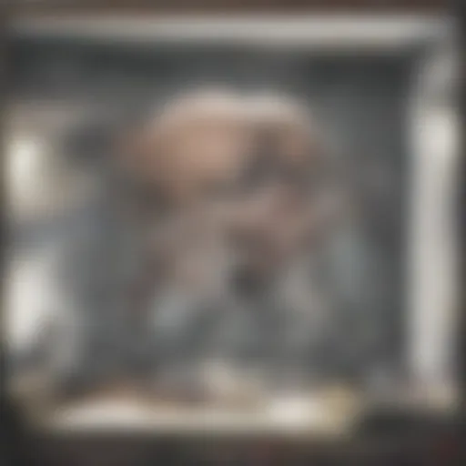 An abstract visualization of the brain highlighting areas affected by nicotine
