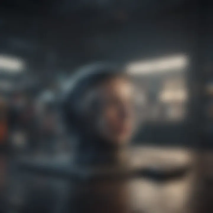 Illustration showcasing advanced surveillance technology