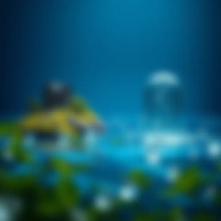 A visual representation of the water cycle emphasizing its ecological importance.