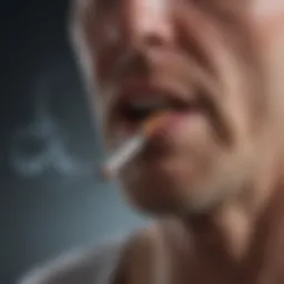 A visual representation of the paradox of smoking and ulcerative colitis