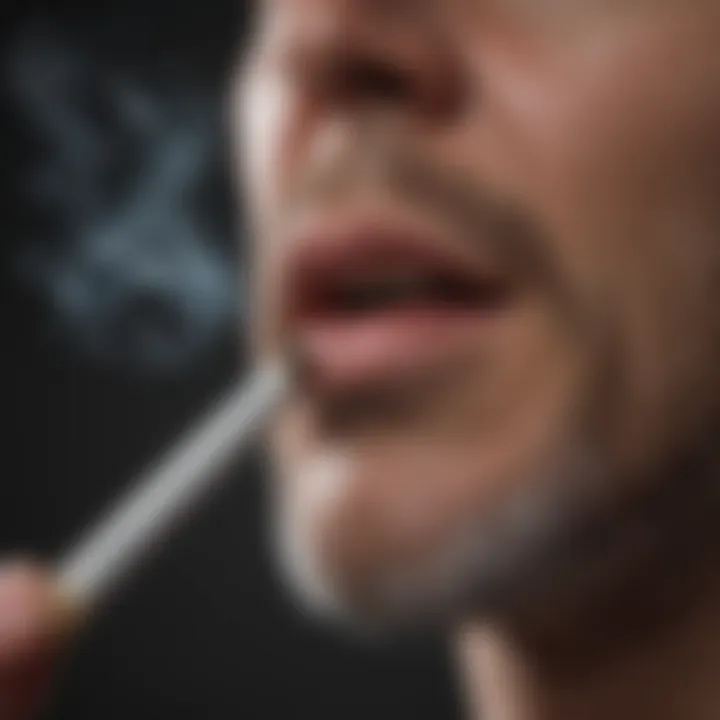 An infographic highlighting the implications of smoking in treating ulcerative colitis