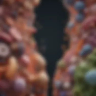 Comparing Healthy and Imbalanced Microbiomes Visual representation of healthy vs. imbalanced gut microbiome