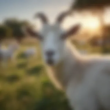 Goats grazing in a lush African landscape, highlighting their role in agriculture