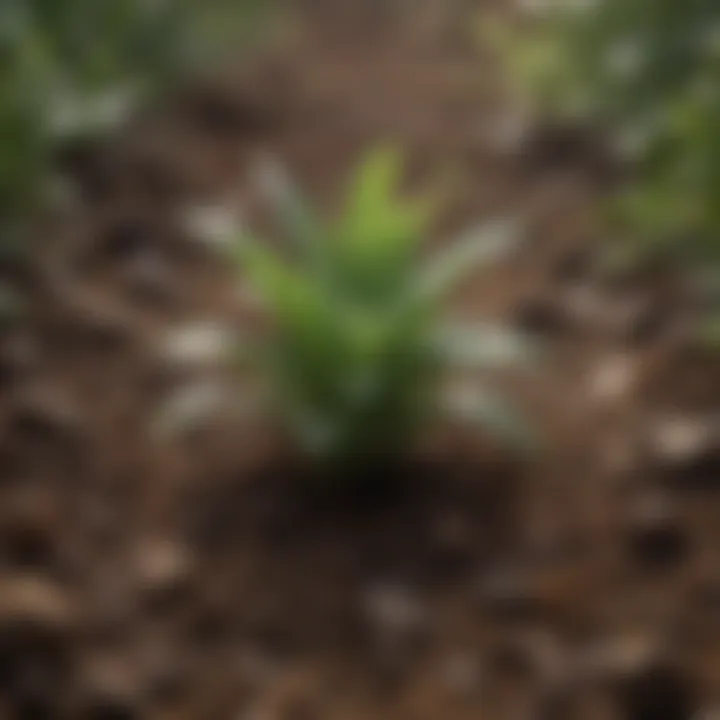 A diverse array of plants thriving in well-preserved soil