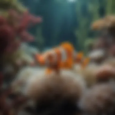 Harmony in the Deep: Ecological Significance of Clown Fish and Anemones Underwater scene highlighting the ecological balance