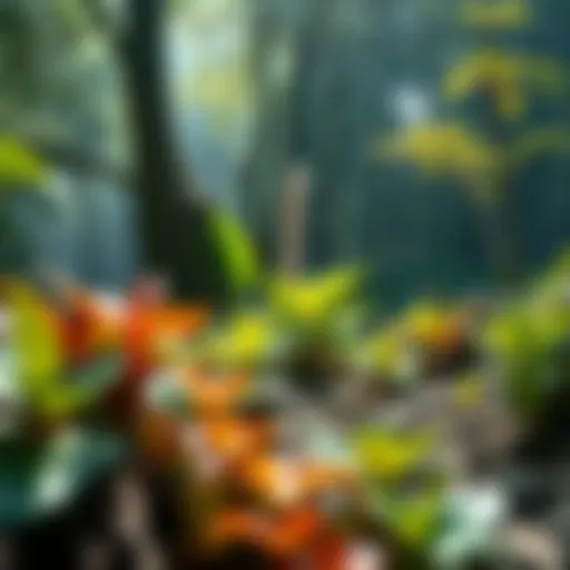 A vibrant ecosystem showcasing rich biodiversity, highlighting the importance of ecological balance.