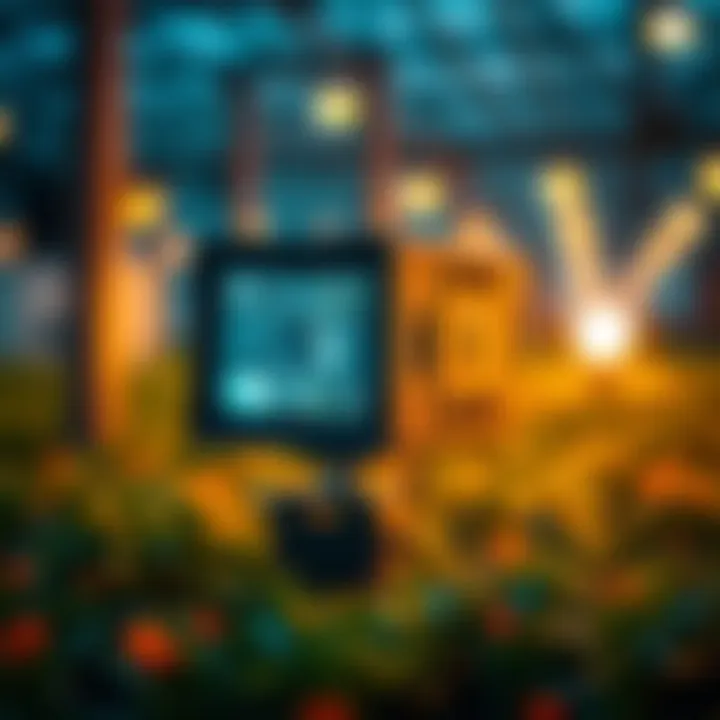 Technology Advancing Sustainability Innovative technology in environmental monitoring, illustrating advancements in sustainability practices.