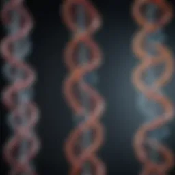 Visual representation of tumor DNA sequencing technology